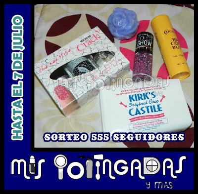 Sorteo 555 seguidores en mis potingadas
