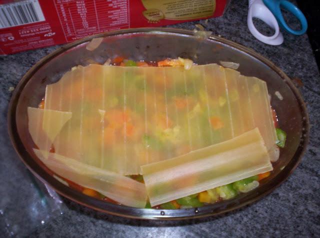 Receta: Lasagna semi vegetariana (mi version)