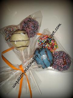 CAKE POPS con y sin chocolate