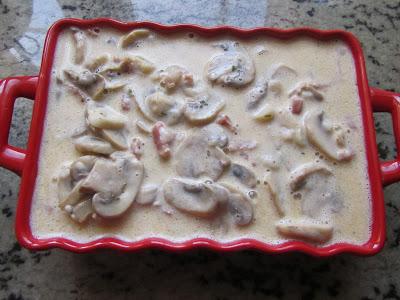 Champiñones al gratén