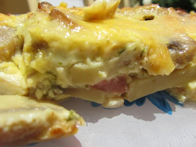 Champiñones al gratén