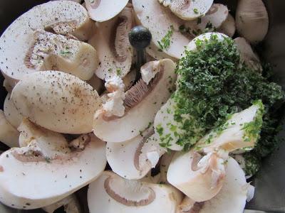 Champiñones al gratén