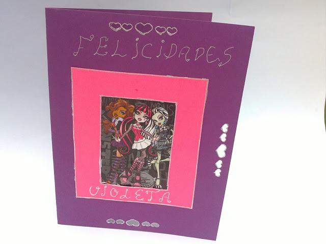 tarjeta monster high