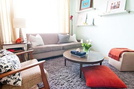 Retro,clasico y muy personal. En casa de Kim y Scott