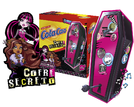 Cofre Secreto de las Monster High con Cola Cao