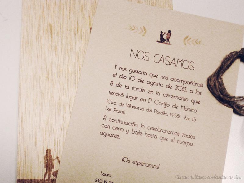 Invitaciones en madera