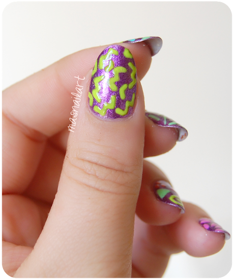 NOTD: Uñas estilo años 80 y 90. NOTD: Uñas estilo años 80 y 90.