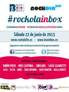 Rockola FM celebra el Día de la Música con Rubén Pozo, Miss Caffeina, Alfa, Sidecars...