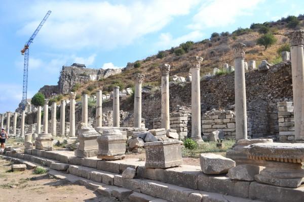 Restos del Ágora Baja, la plaza pública de la antigua Efeso