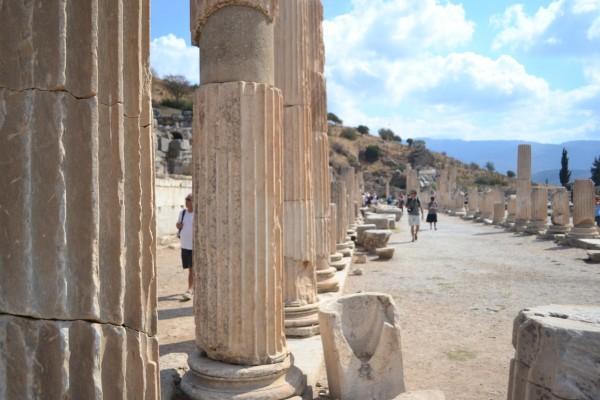 Restos de la Ágora Alta en Efeso