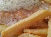 Salmón bechamel eneldo patatas fritas