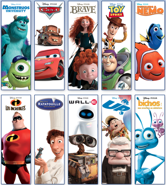 personajes disney pixar