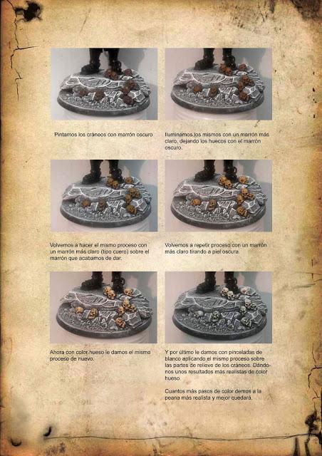 PANDORUM EQUIPO DE PINTURA: TUTORIAL : Peana de Piedra y Cráneos