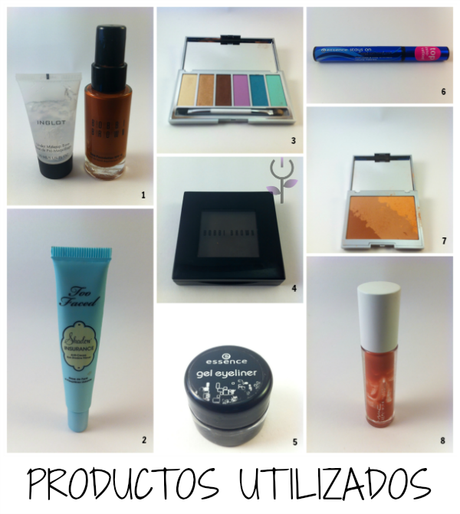 productos de maquillaje utilizados