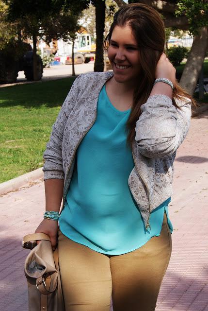 Turquoise blouse