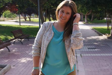 Turquoise blouse