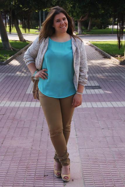 Turquoise blouse