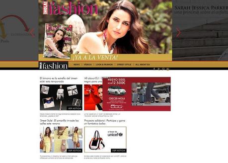 Publicación en la revista Hola