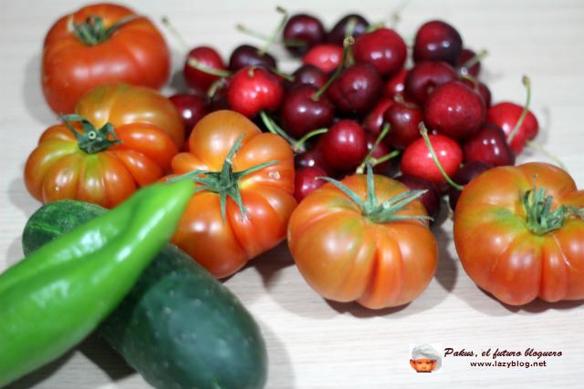 Gazpacho de cerezas del Jerte con helado de aceite de oliva. Receta