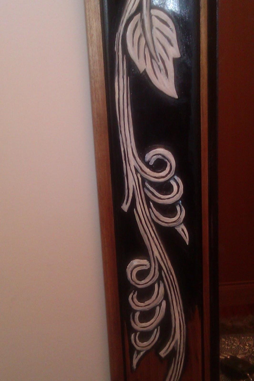 ♥ ♥ ♥ RENOVANDO UN ESPEJO RÚSTICO EN MADERA CON RELIEVE