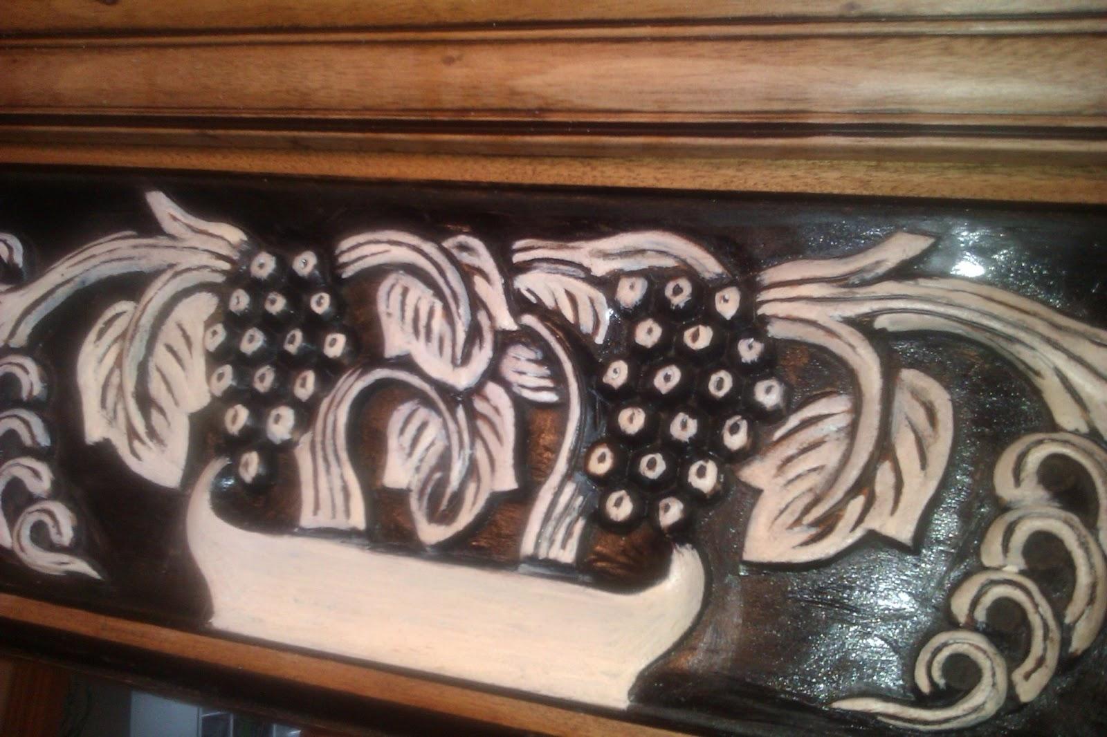 ♥ ♥ ♥ RENOVANDO UN ESPEJO RÚSTICO EN MADERA CON RELIEVE