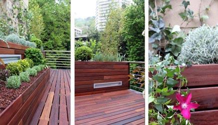 donosti 00 donosti 001 Diseño de jardín en un ático para 2 terrazas
