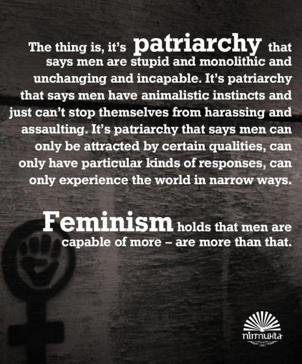 cartel patriarcado frente a feminismo