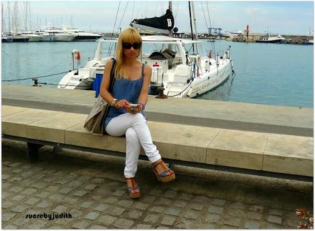 WHITE AND BLUE