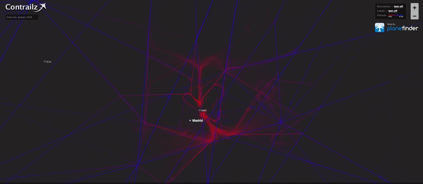 Más ejemplos de Visualización de Datos: Contrailz