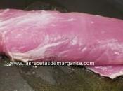 Solomillo cerdo miel beicon