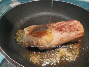 Solomillo de cerdo a la miel con beicon