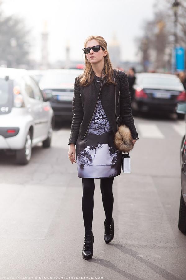 Street Style: Estilo en cualquier estación del año con la chaqueta de cuero motera!