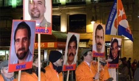 Caravana en Madrid en apoyo a cubanos presos en EE.UU.