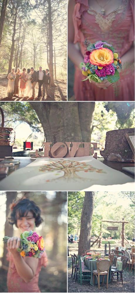 Boda junto a la hoguera. Decoracion y entornos de boda.