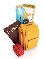 maletas y pasaporte