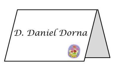 modelo de tarjeta de puesto de mesa