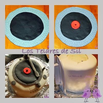 TARTA MUSICAL CON FONDANT Y BIZCOCHO RED VELVET