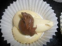 Mantecadas rellenas de nutella