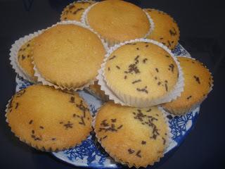 Mantecadas rellenas de nutella