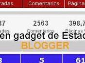 estilo gadget Estadísticas Blogger