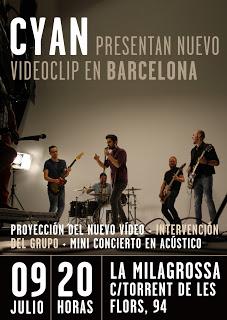 CYAN PRESENTAN NUEVO VIDEOCLIP EN BARCELONA