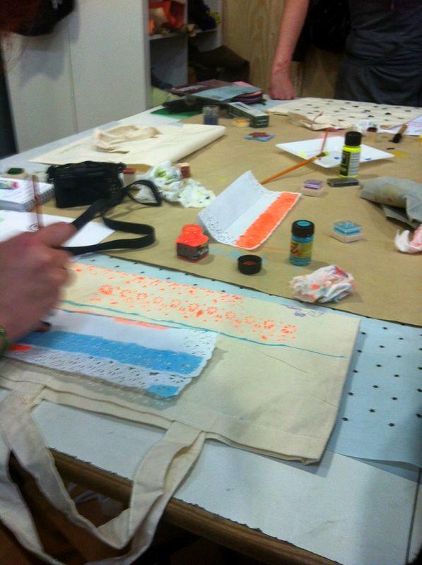 kilika hecho a mano estampación textil