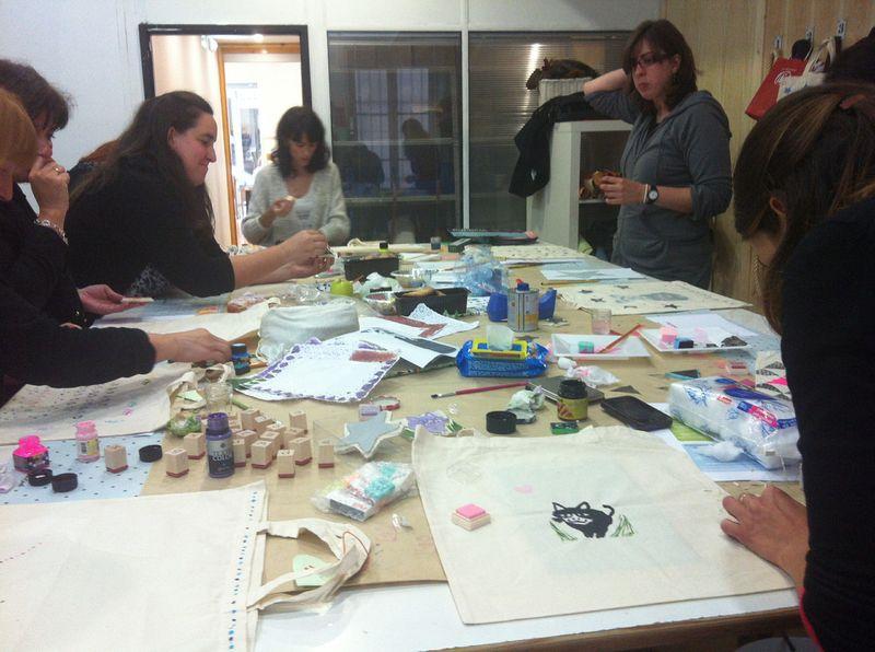 kilika hecho a mano estampación textil