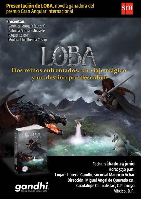 Invitación a la presentación de 'Loba' de Verónica Murguía