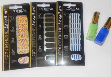 Stickers y  nuevos tonos L'oreal: Manicuras impactantes y sencillísimas.