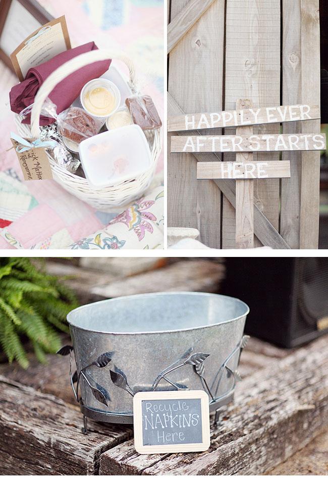 Bodas de hoy... ¡Mantas de patchwork y cestas de mimbre!