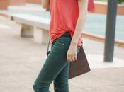 Floral Sneakers Coral T-Shirt