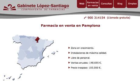 Farmacia en venta en Pamplona