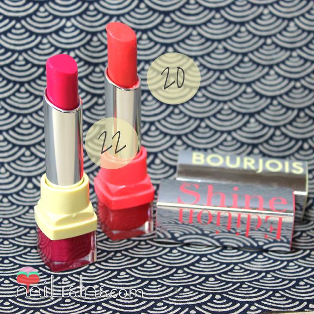 Bourjois Shine Edition 1,2,3 Soleil y Fuchsia Famous