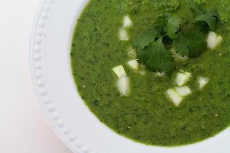gazpacho de aguacate y menta